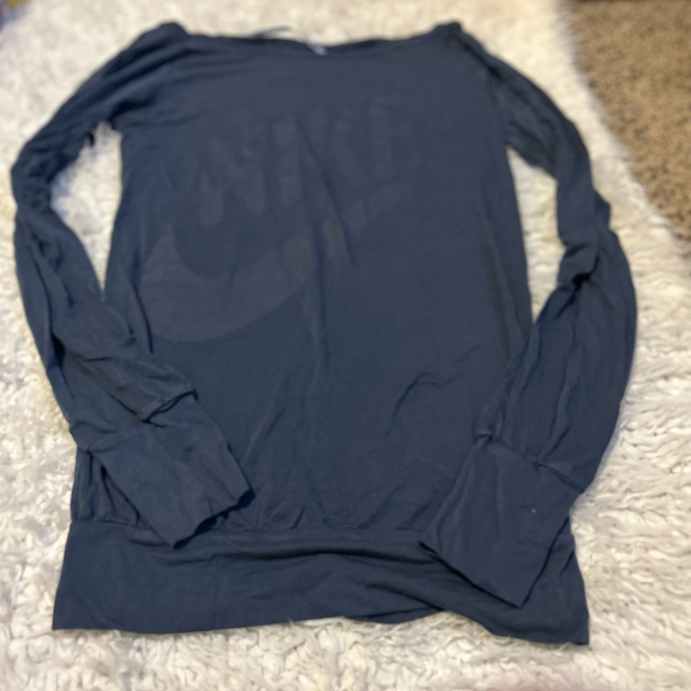 $15 sale NIKE sportswear WOMEN'S Pull on tshirt Small extra long oversized 0205